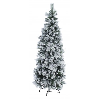 Albero Slim Praga Innevato H210