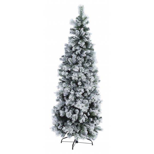 Albero Slim Praga Innevato H210