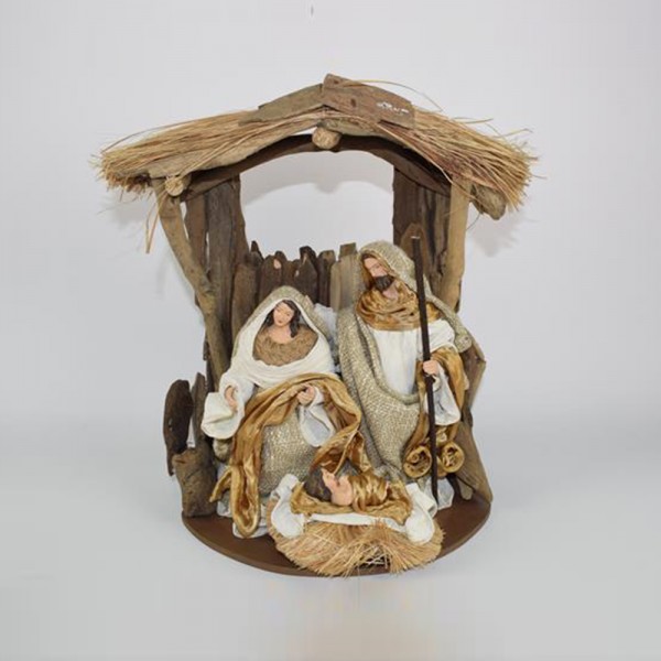 Natività con capanna